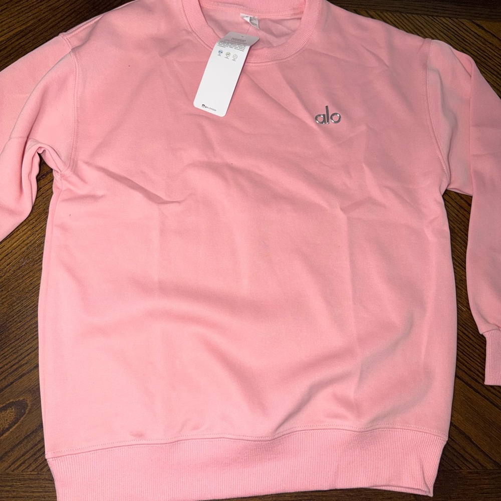 ALO Yoga Men's Crewneck Sweatshirt - Soft Pink